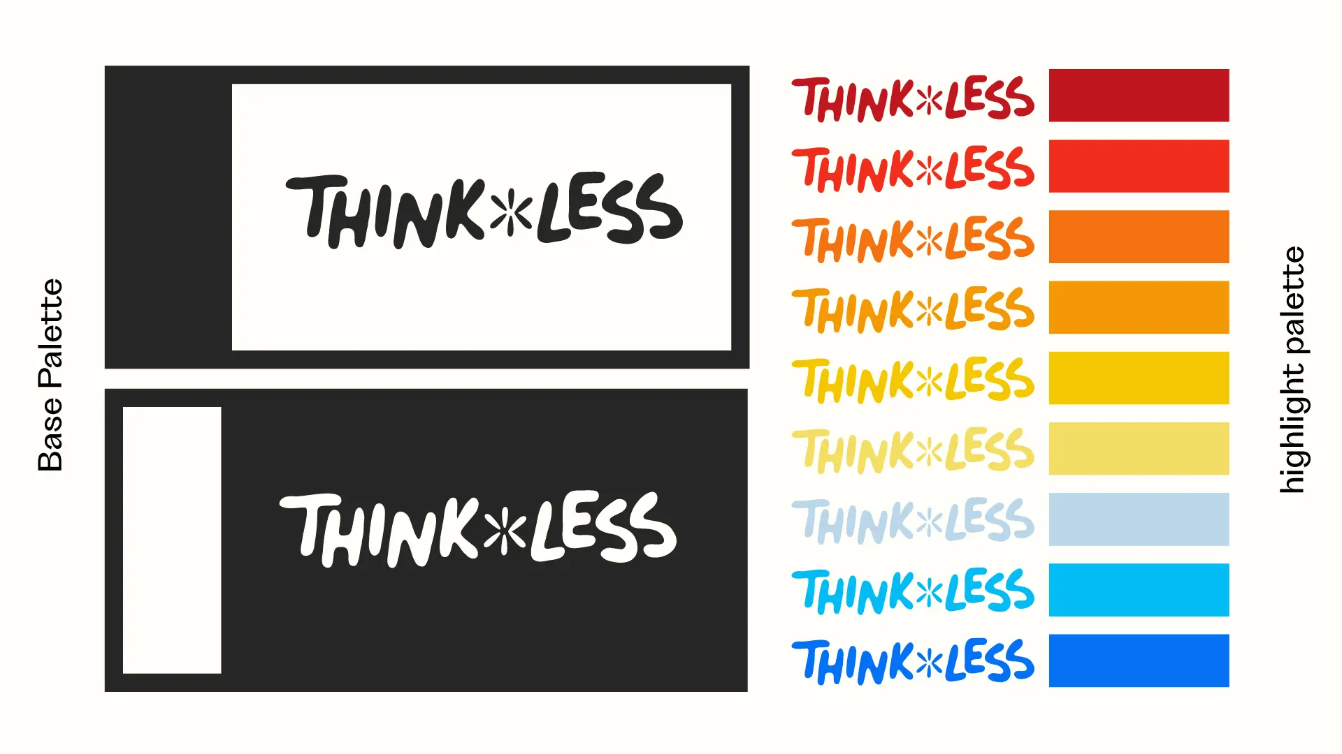 Think Less brand identity design by MBJ Studio