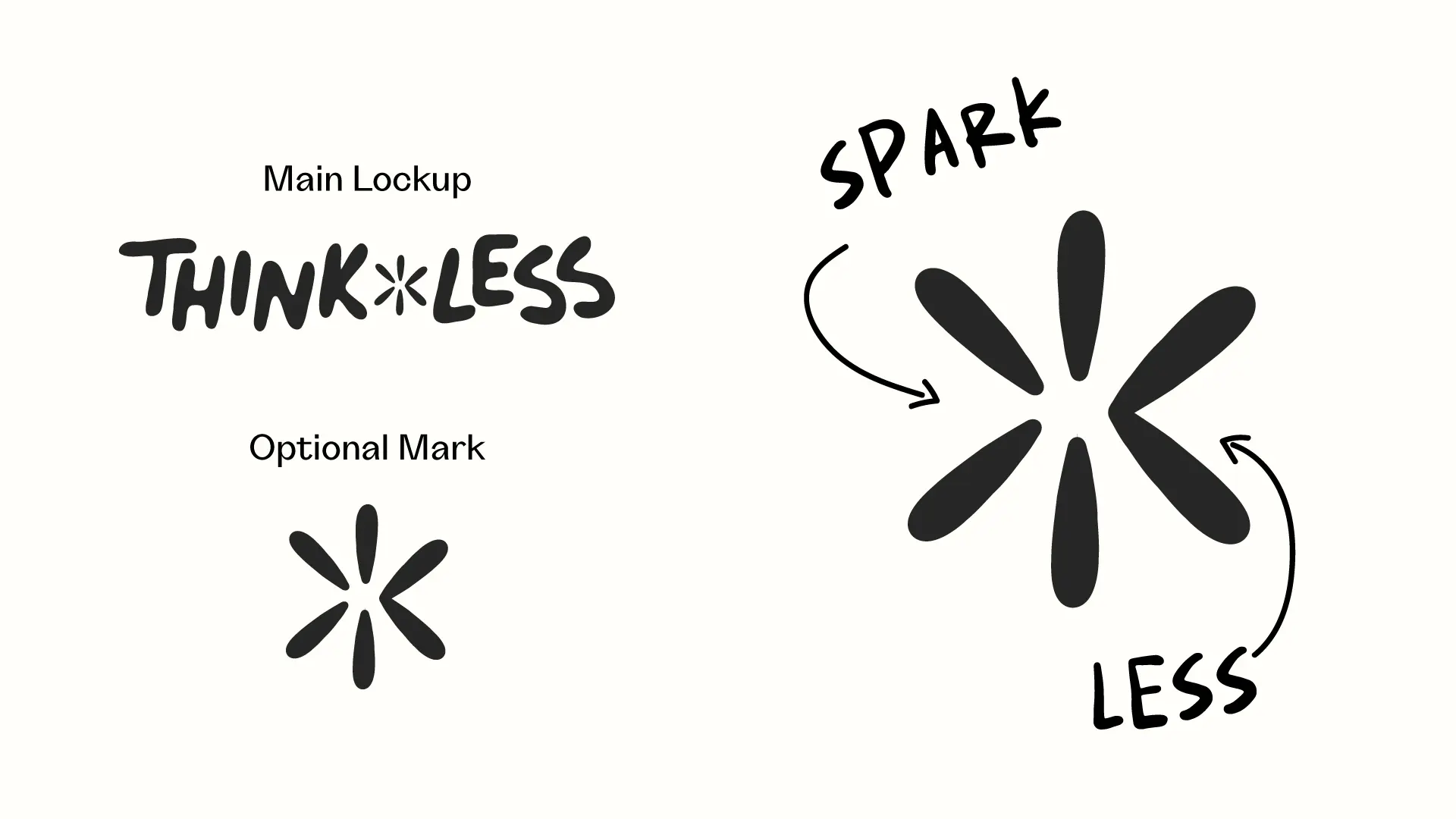 Think Less brand identity design by MBJ Studio
