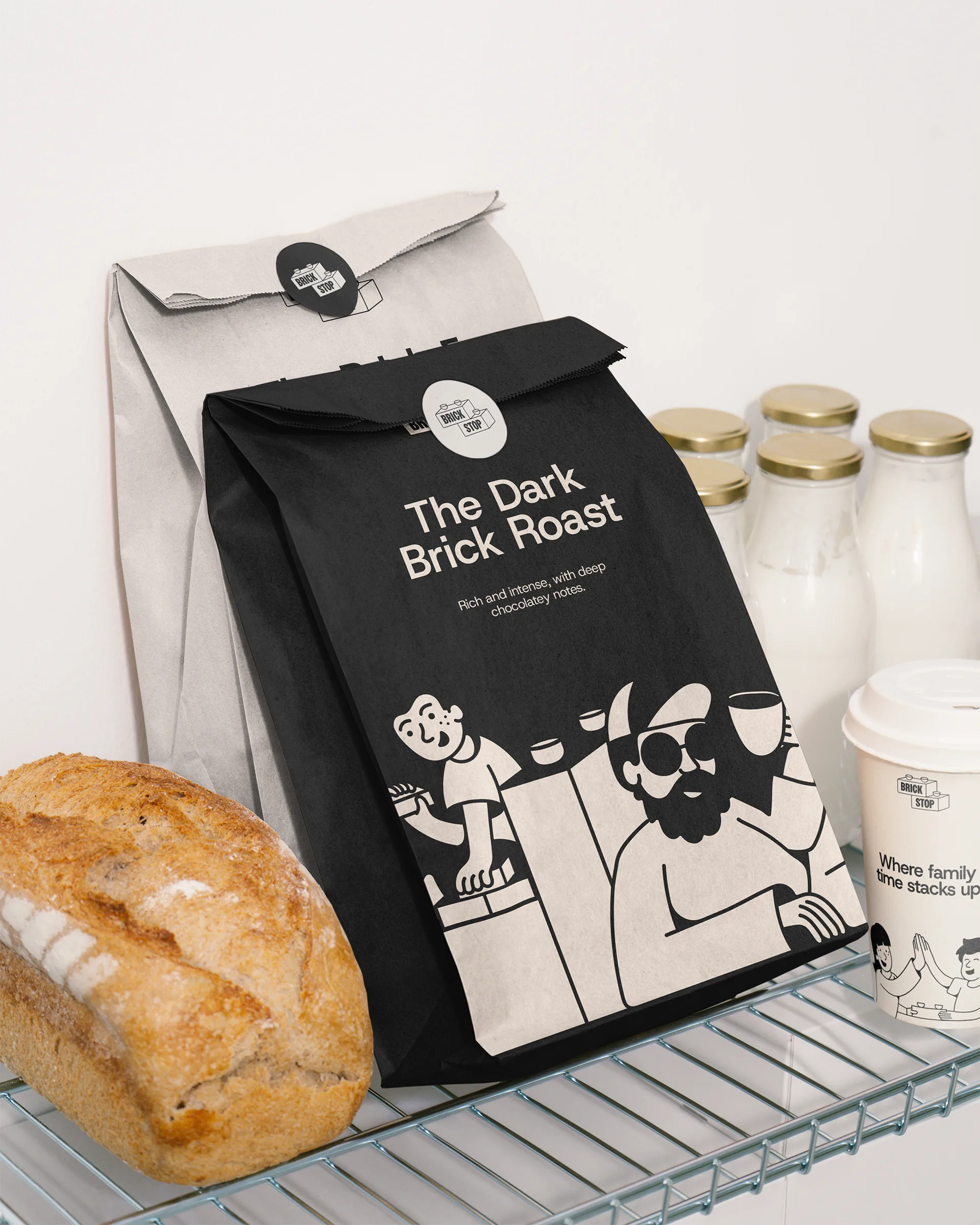 Brickstop brand identity design by MBJ Studio