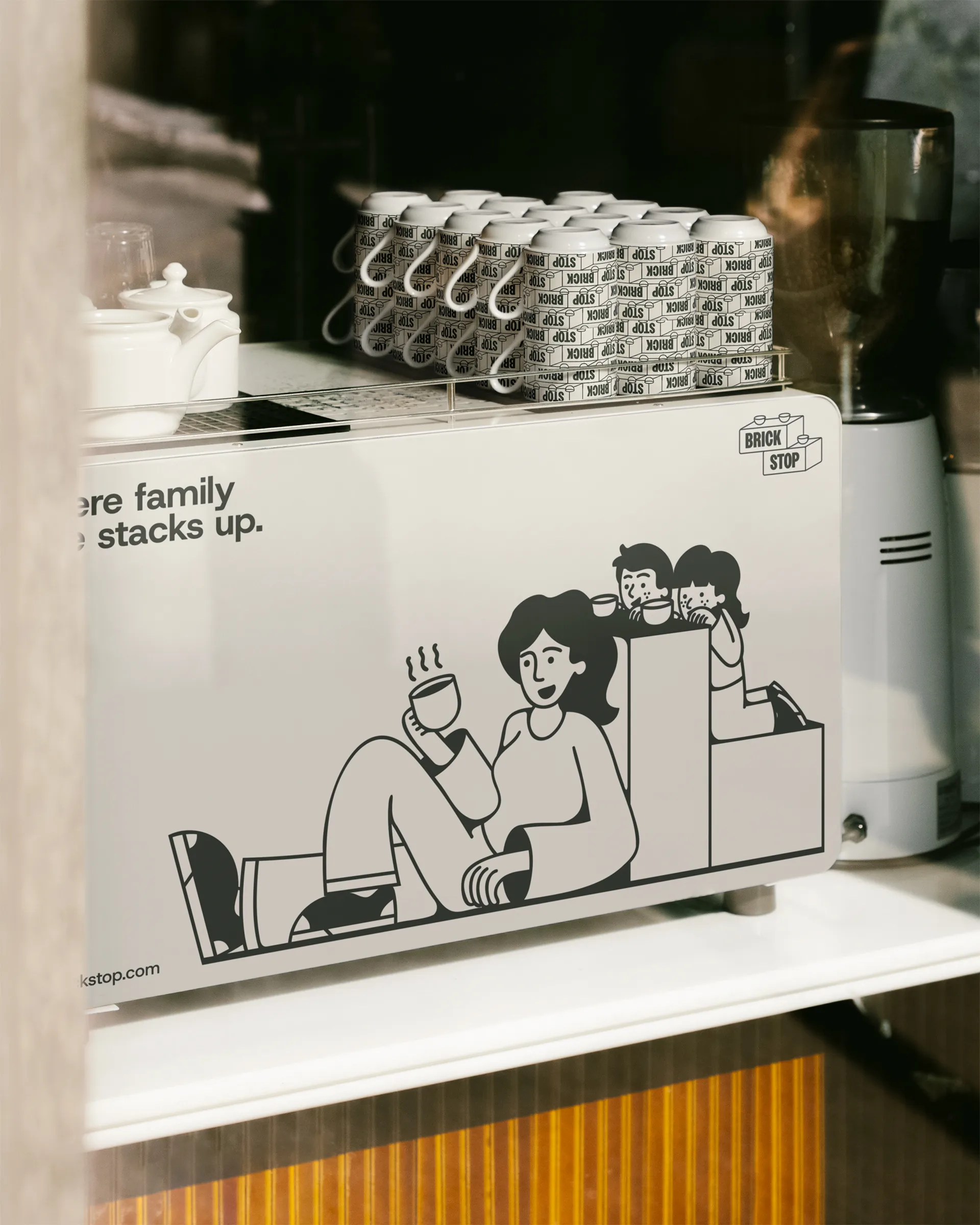 Brickstop brand identity design by MBJ Studio