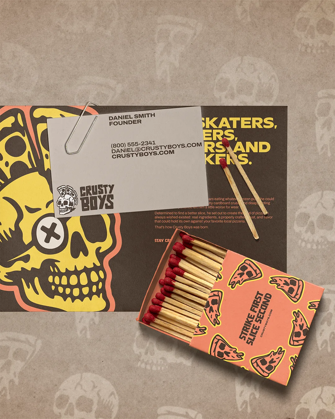 Crusty Boys brand identity design by MBJ Studio