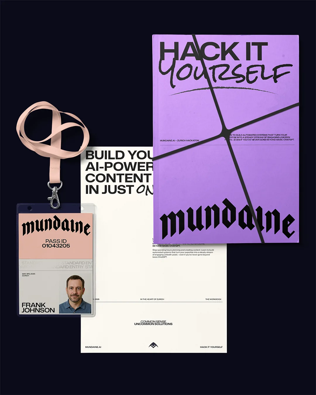 Mundaine brand identity design by MBJ Studio